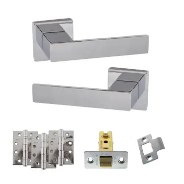 Click Here To Enlarge This Photo Of Atlantic - SP217CP Senza Pari Panetti Door Handle Pack - Polished Chrome