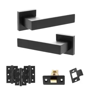 Atlantic - SP217MB Senza Pari Panetti Door Handle Pack - Matt Black
