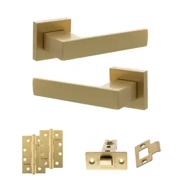 Click Here To Enlarge This Photo Of Atlantic - SP217SB Senza Pari Panetti Door Handle Pack - Satin Brass