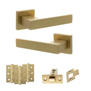 Atlantic - SP217SB Senza Pari Panetti Door Handle Pack - Satin Brass