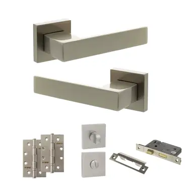 Click Here To Enlarge This Photo Of Atlantic - SP217SN Senza Pari Panetti Door Handle Pack - Satin Nickel