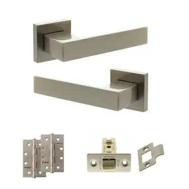 Click Here To Enlarge This Photo Of Atlantic - SP217SN Senza Pari Panetti Door Handle Pack - Satin Nickel