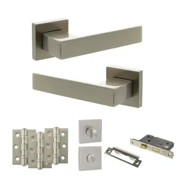 Click Here To Enlarge This Photo Of Atlantic - SP217SN Senza Pari Panetti Door Handle Pack - Satin Nickel