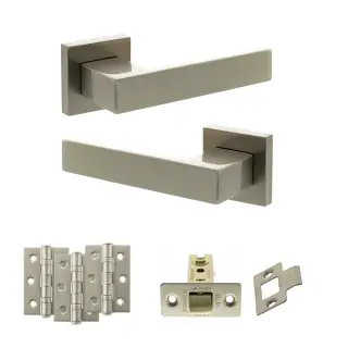 Atlantic - SP217SN Senza Pari Panetti Door Handle Pack - Satin Nickel
