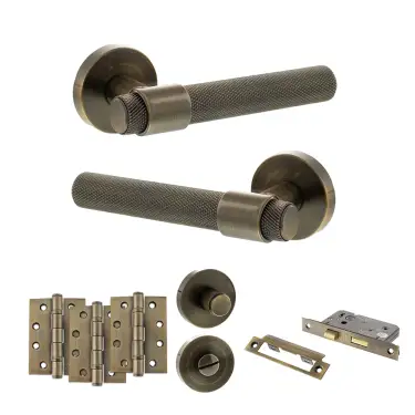 Click Here To Enlarge This Photo Of Atlantic - SPR160AB Senza Pari Andretta Door Handle Pack - Antique Brass