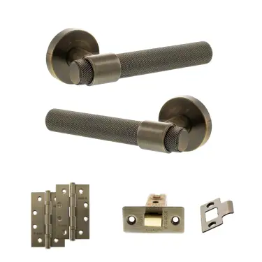 Click Here To Enlarge This Photo Of Atlantic - SPR160AB Senza Pari Andretta Door Handle Pack - Antique Brass