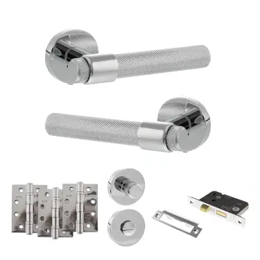 Click Here To Enlarge This Photo Of Atlantic - SPR160PC Senza Pari Andretta Door Handle Pack - Polished Chrome