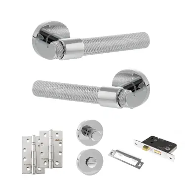 Click Here To Enlarge This Photo Of Atlantic - SPR160PC Senza Pari Andretta Door Handle Pack - Polished Chrome