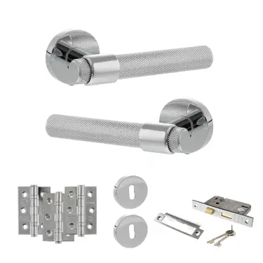 Click Here To Enlarge This Photo Of Atlantic - SPR160PC Senza Pari Andretta Door Handle Pack - Polished Chrome