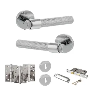 Click Here To Enlarge This Photo Of Atlantic - SPR160PC Senza Pari Andretta Door Handle Pack - Polished Chrome