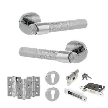 Click Here To Enlarge This Photo Of Atlantic - SPR160PC Senza Pari Andretta Door Handle Pack - Polished Chrome