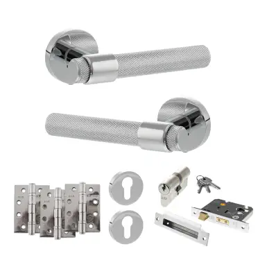 Click Here To Enlarge This Photo Of Atlantic - SPR160PC Senza Pari Andretta Door Handle Pack - Polished Chrome