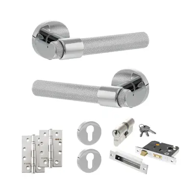Click Here To Enlarge This Photo Of Atlantic - SPR160PC Senza Pari Andretta Door Handle Pack - Polished Chrome