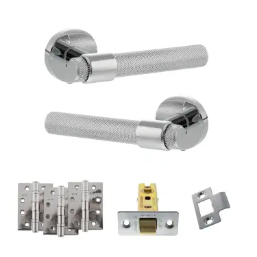 Click Here To Enlarge This Photo Of Atlantic - SPR160PC Senza Pari Andretta Door Handle Pack - Polished Chrome