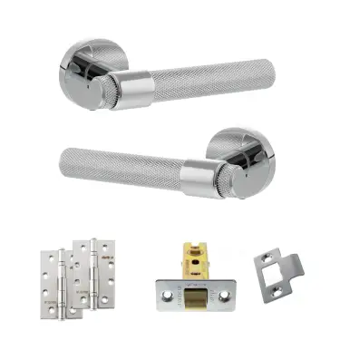 Click Here To Enlarge This Photo Of Atlantic - SPR160PC Senza Pari Andretta Door Handle Pack - Polished Chrome