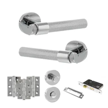 Click Here To Enlarge This Photo Of Atlantic - SPR160PC Senza Pari Andretta Door Handle Pack - Polished Chrome