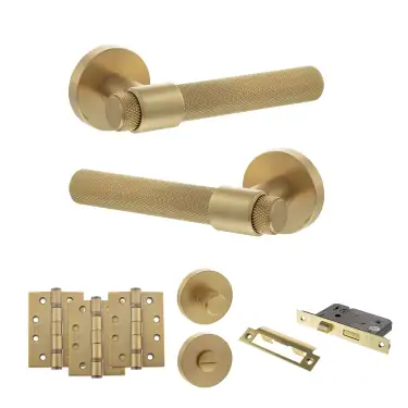 Click Here To Enlarge This Photo Of Atlantic - SPR160SB Senza Pari Andretta Door Handle Pack - Satin Brass
