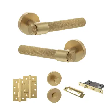 Click Here To Enlarge This Photo Of Atlantic - SPR160SB Senza Pari Andretta Door Handle Pack - Satin Brass