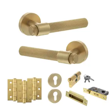 Click Here To Enlarge This Photo Of Atlantic - SPR160SB Senza Pari Andretta Door Handle Pack - Satin Brass