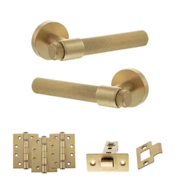 Click Here To Enlarge This Photo Of Atlantic - SPR160SB Senza Pari Andretta Door Handle Pack - Satin Brass