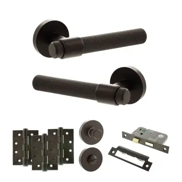 Click Here To Enlarge This Photo Of Atlantic - SPR160UDB Senza Pari Andretta Door Handle Pack - Urban Dark Bronze