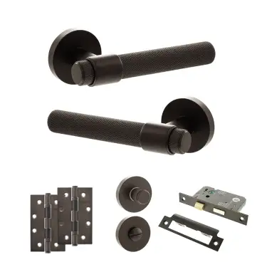 Click Here To Enlarge This Photo Of Atlantic - SPR160UDB Senza Pari Andretta Door Handle Pack - Urban Dark Bronze