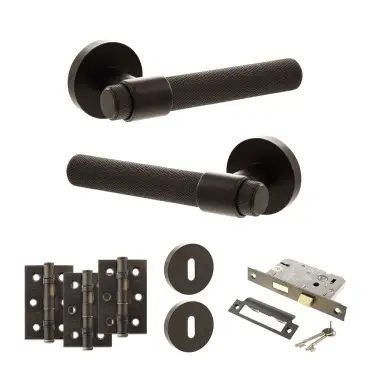 Click Here To Enlarge This Photo Of Atlantic - SPR160UDB Senza Pari Andretta Door Handle Pack - Urban Dark Bronze