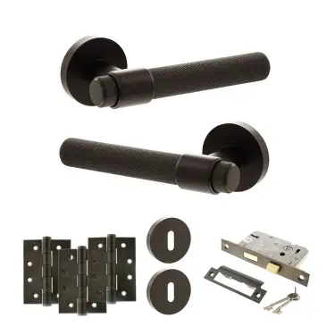 Click Here To Enlarge This Photo Of Atlantic - SPR160UDB Senza Pari Andretta Door Handle Pack - Urban Dark Bronze