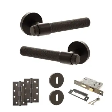 Click Here To Enlarge This Photo Of Atlantic - SPR160UDB Senza Pari Andretta Door Handle Pack - Urban Dark Bronze