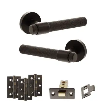 Click Here To Enlarge This Photo Of Atlantic - SPR160UDB Senza Pari Andretta Door Handle Pack - Urban Dark Bronze