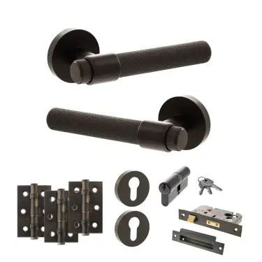 Click Here To Enlarge This Photo Of Atlantic - SPR160UDB Senza Pari Andretta Door Handle Pack - Urban Dark Bronze