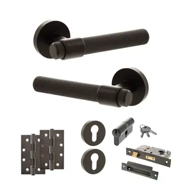 Click Here To Enlarge This Photo Of Atlantic - SPR160UDB Senza Pari Andretta Door Handle Pack - Urban Dark Bronze