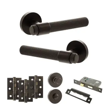 Click Here To Enlarge This Photo Of Atlantic - SPR160UDB Senza Pari Andretta Door Handle Pack - Urban Dark Bronze