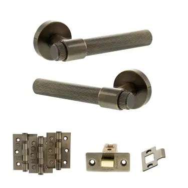 Click Here To Enlarge This Photo Of Atlantic - SPR165AB Senza Pari Fasana Door Handle Pack - Antique Brass