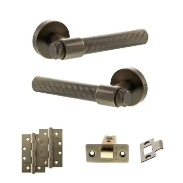 Click Here To Enlarge This Photo Of Atlantic - SPR165AB Senza Pari Fasana Door Handle Pack - Antique Brass