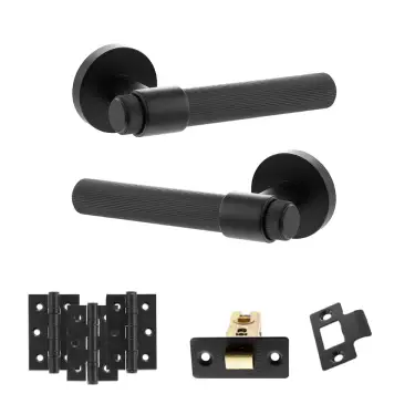 Click Here To Enlarge This Photo Of Atlantic - SPR165MB Senza Pari Fasana Door Handle Pack - Matt Black