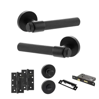 Click Here To Enlarge This Photo Of Atlantic - SPR165MB Senza Pari Fasana Door Handle Pack - Matt Black