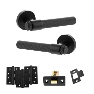 Click Here To Enlarge This Photo Of Atlantic - SPR165MB Senza Pari Fasana Door Handle Pack - Matt Black
