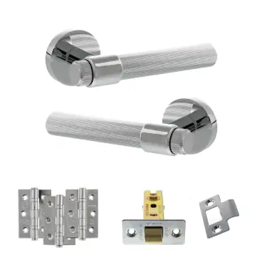Click Here To Enlarge This Photo Of Atlantic - SPR165PC Senza Pari Fasana Door Handle Pack - Polished Chrome