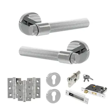 Click Here To Enlarge This Photo Of Atlantic - SPR165PC Senza Pari Fasana Door Handle Pack - Polished Chrome