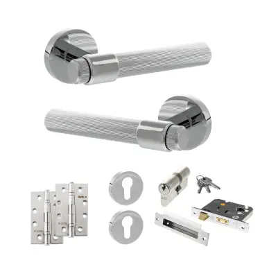 Click Here To Enlarge This Photo Of Atlantic - SPR165PC Senza Pari Fasana Door Handle Pack - Polished Chrome