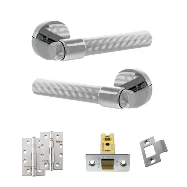 Click Here To Enlarge This Photo Of Atlantic - SPR165PC Senza Pari Fasana Door Handle Pack - Polished Chrome