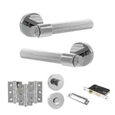 Click Here To Enlarge This Photo Of Atlantic - SPR165PC Senza Pari Fasana Door Handle Pack - Polished Chrome