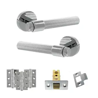 Atlantic - SPR165PC Senza Pari Fasana Door Handle Pack - Polished Chrome