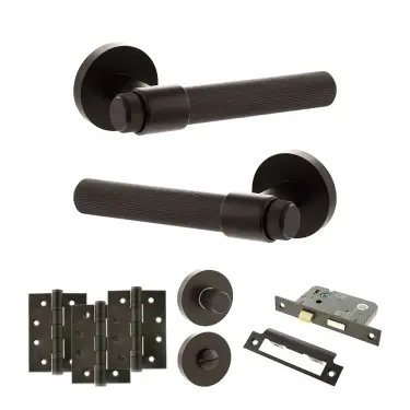 Click Here To Enlarge This Photo Of Atlantic - SPR165UDB Senza Pari Fasana Door Handle Pack - Urban Dark Bronze