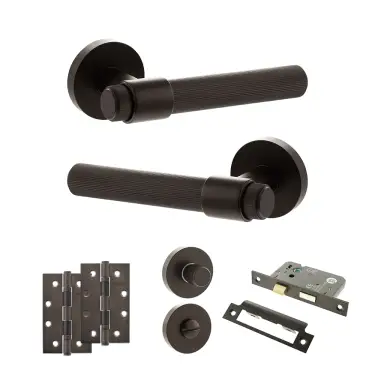 Click Here To Enlarge This Photo Of Atlantic - SPR165UDB Senza Pari Fasana Door Handle Pack - Urban Dark Bronze