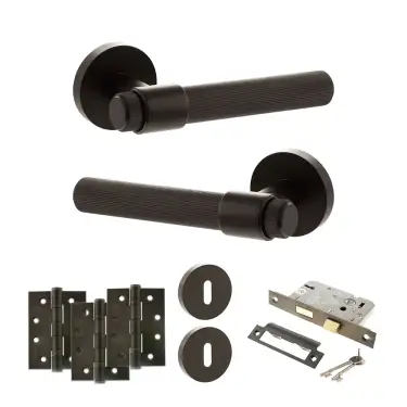 Click Here To Enlarge This Photo Of Atlantic - SPR165UDB Senza Pari Fasana Door Handle Pack - Urban Dark Bronze
