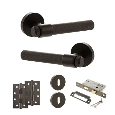 Click Here To Enlarge This Photo Of Atlantic - SPR165UDB Senza Pari Fasana Door Handle Pack - Urban Dark Bronze