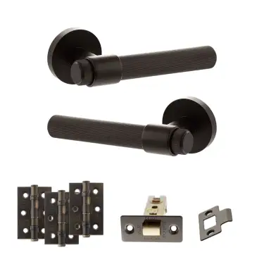 Click Here To Enlarge This Photo Of Atlantic - SPR165UDB Senza Pari Fasana Door Handle Pack - Urban Dark Bronze