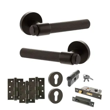 Click Here To Enlarge This Photo Of Atlantic - SPR165UDB Senza Pari Fasana Door Handle Pack - Urban Dark Bronze